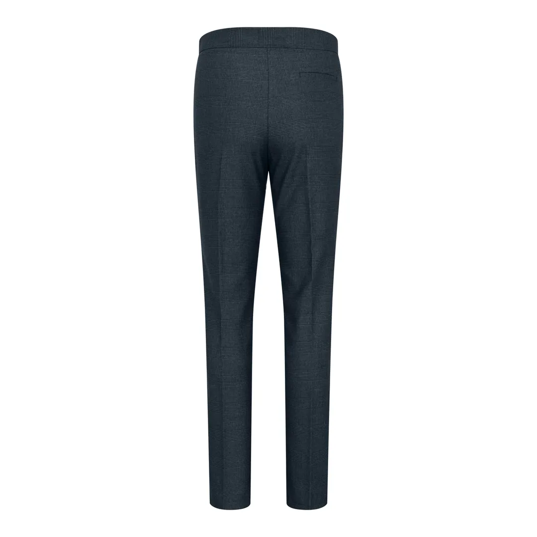 TPW53 - Terno feminino verde de 3 peças com estampa Príncipe de Gales - Image 8