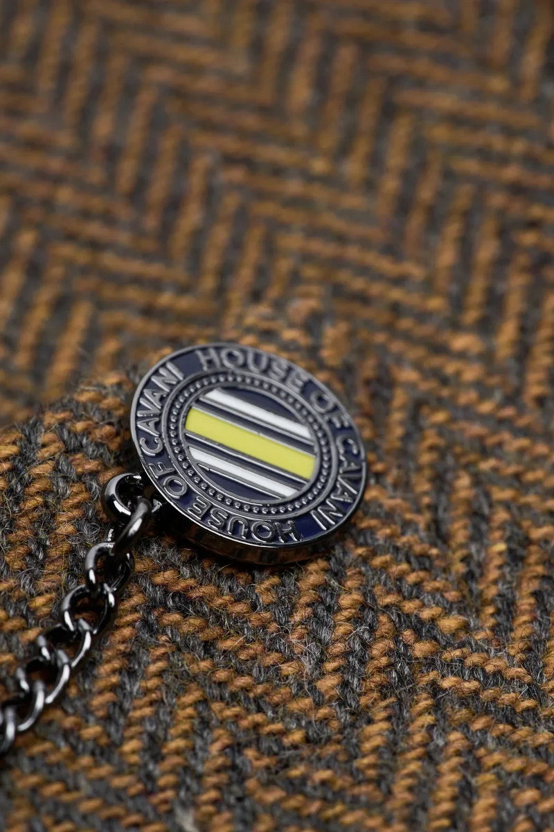 Thomas - Terno masculino marrom de 3 peças em tweed de lã mista - Image 6
