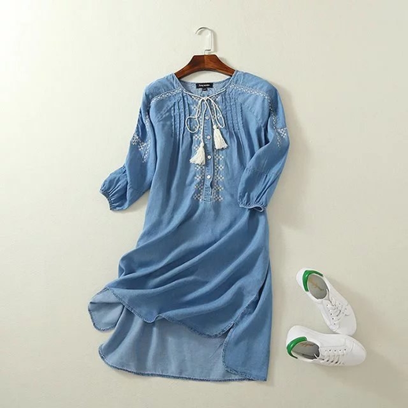 Vestido Boho Jeans Molinho Harmonia - Image 2