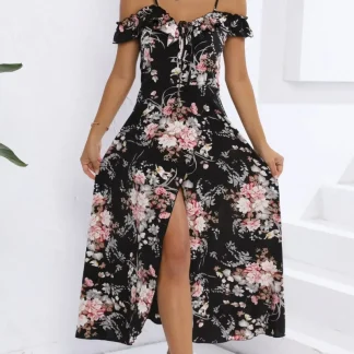 Vestido Floral Assimétrico Primavera
