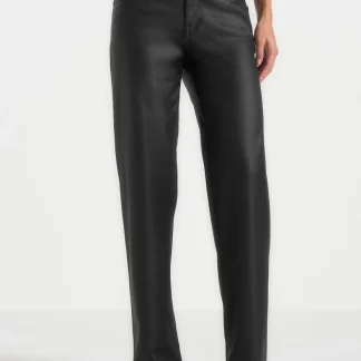 Florence - Wax Effect Jeans - Black