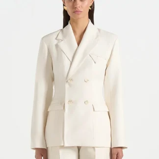 Maia - Double Breasted Blazer - Off White
