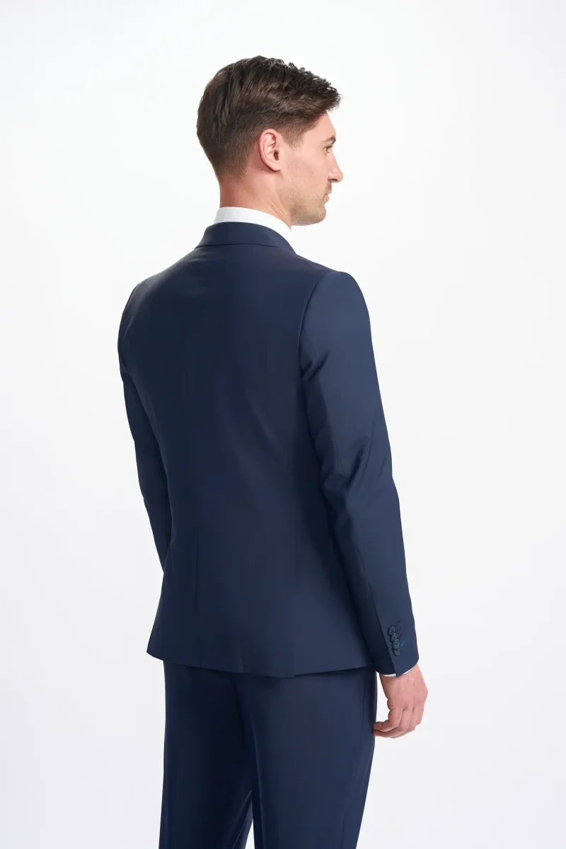 Bond - Terno Masculino Azul Marinho de Duas Peças com Abotoamento Duplo - Image 4