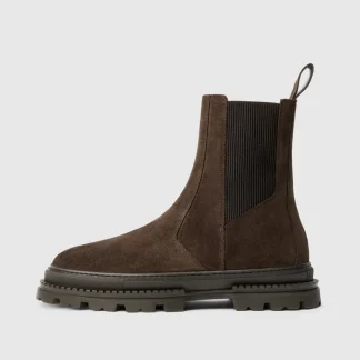 Bordeaux - Suede Chelsea Boot - Brown