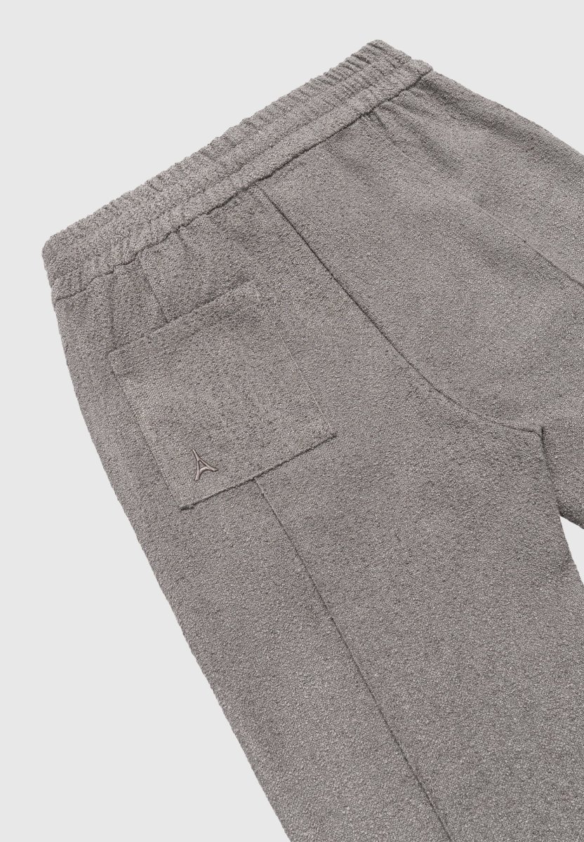 Boucle Pintuck Tapered Pants - Charcoal Grey - Image 6
