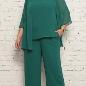 Conjunto Plus Size Crepe 3 Peças