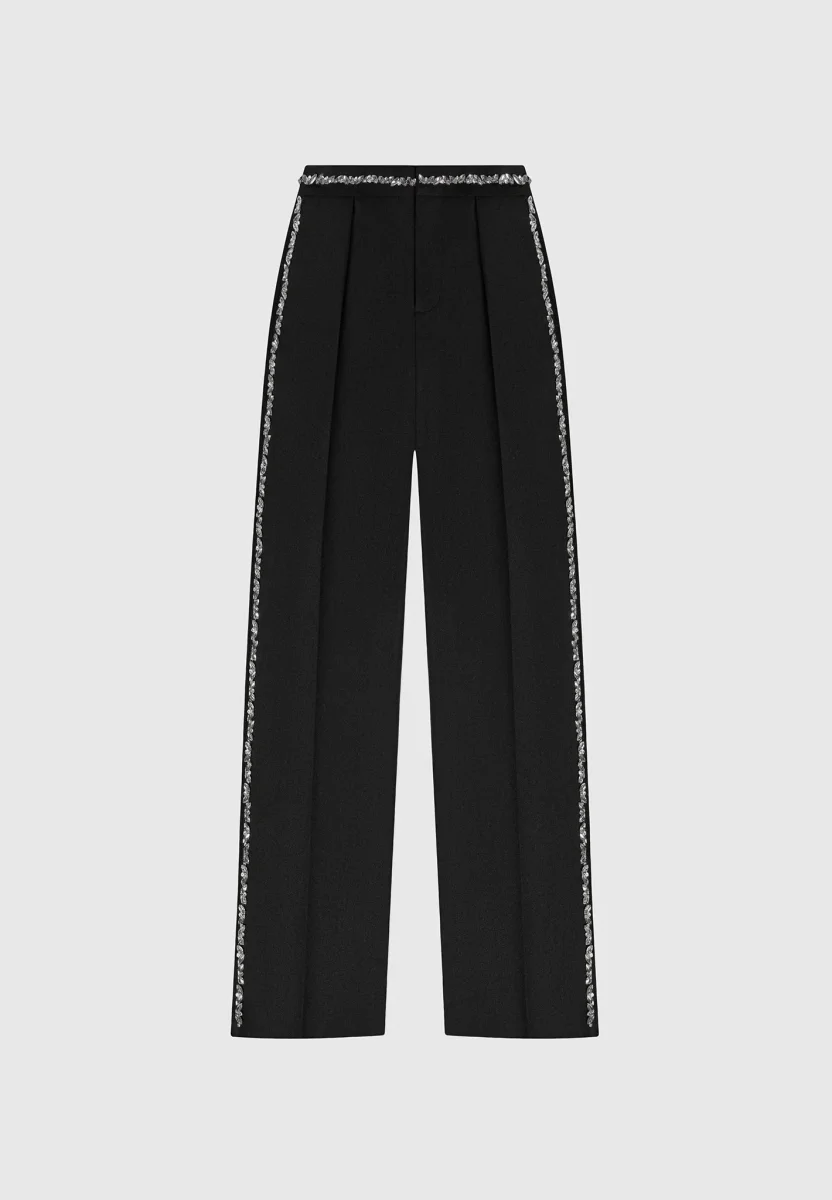 Patricia - Embellished Tailored Pants - Black - Image 6