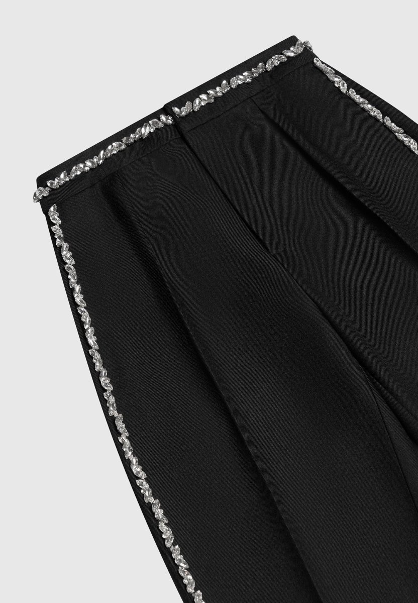 Patricia - Embellished Tailored Pants - Black - Image 7