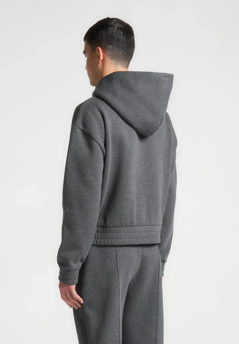 Gerard - Cropped Hoodie - Dark Grey - Image 4