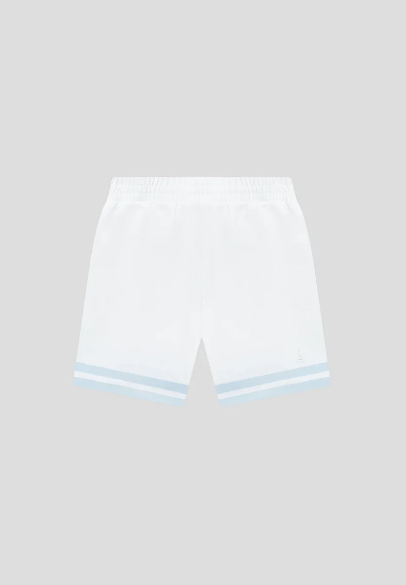 Floral Border Shorts - Blue - Image 4