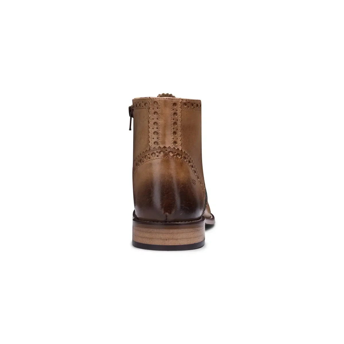 Botas masculinas vintage em couro legítimo, estilo brogue, anos 1920, em camurça e tweed, com cadarço, elegantes e formais. - Image 5