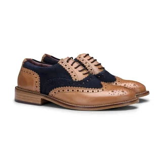 Sapatos Brogue Infantis de Couro Legítimo com Cadarço, Elegantes, Formais, Vintage, Clássicos e Estilo Peaky Blinders.