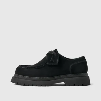 L’Atelier - Suede Lace-up Shoe - Black