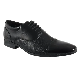 Sapatos sociais masculinos estilo brogue com cadarço