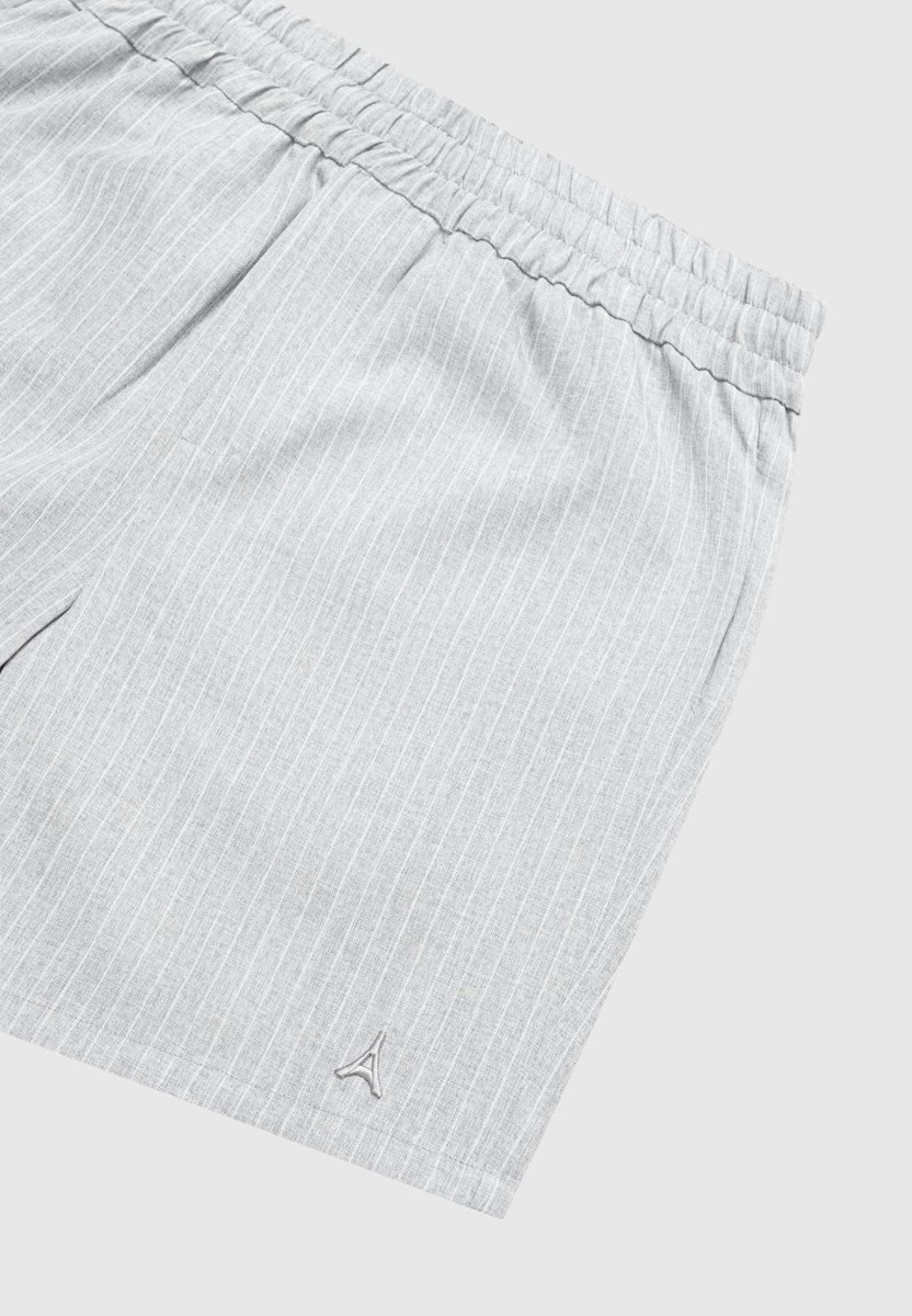 Pinstripe Shorts - Grey - Image 7