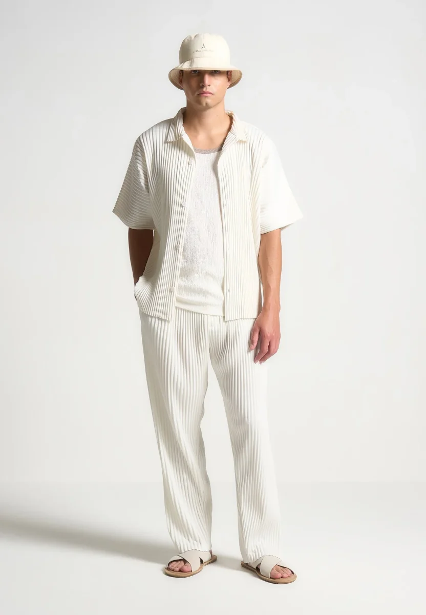 Pascal - Pleated Shirt - Off White - Image 3