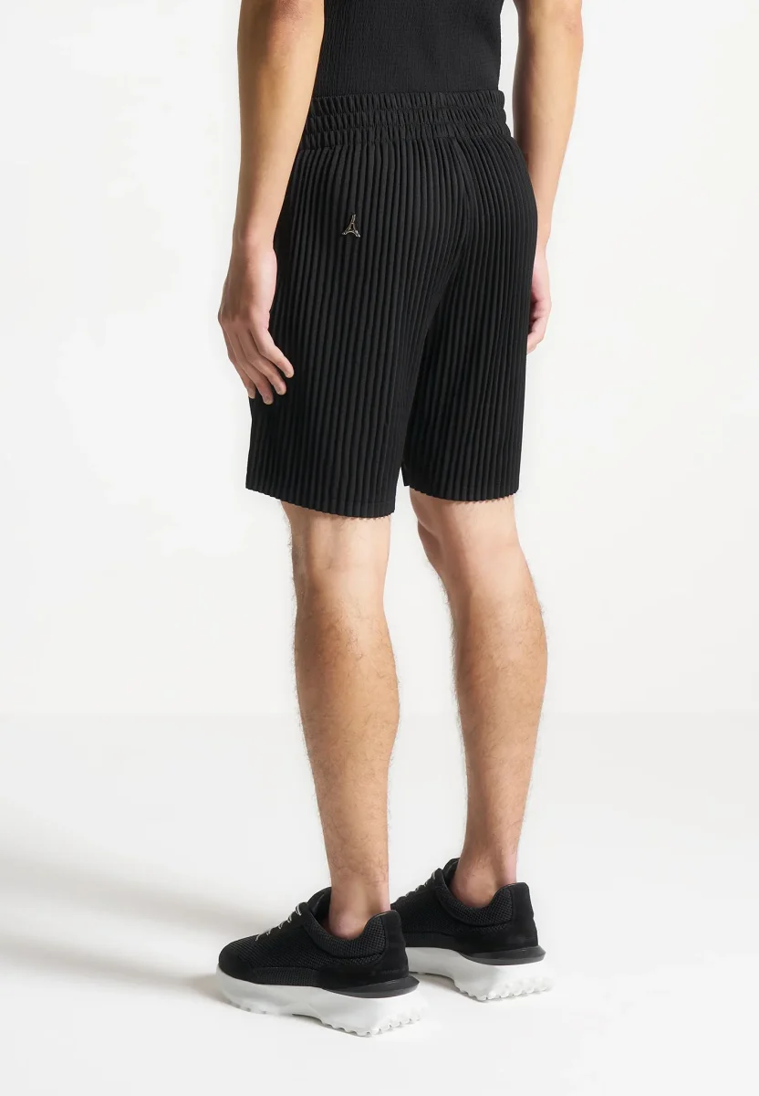 Pleated Shorts - Black - Image 5