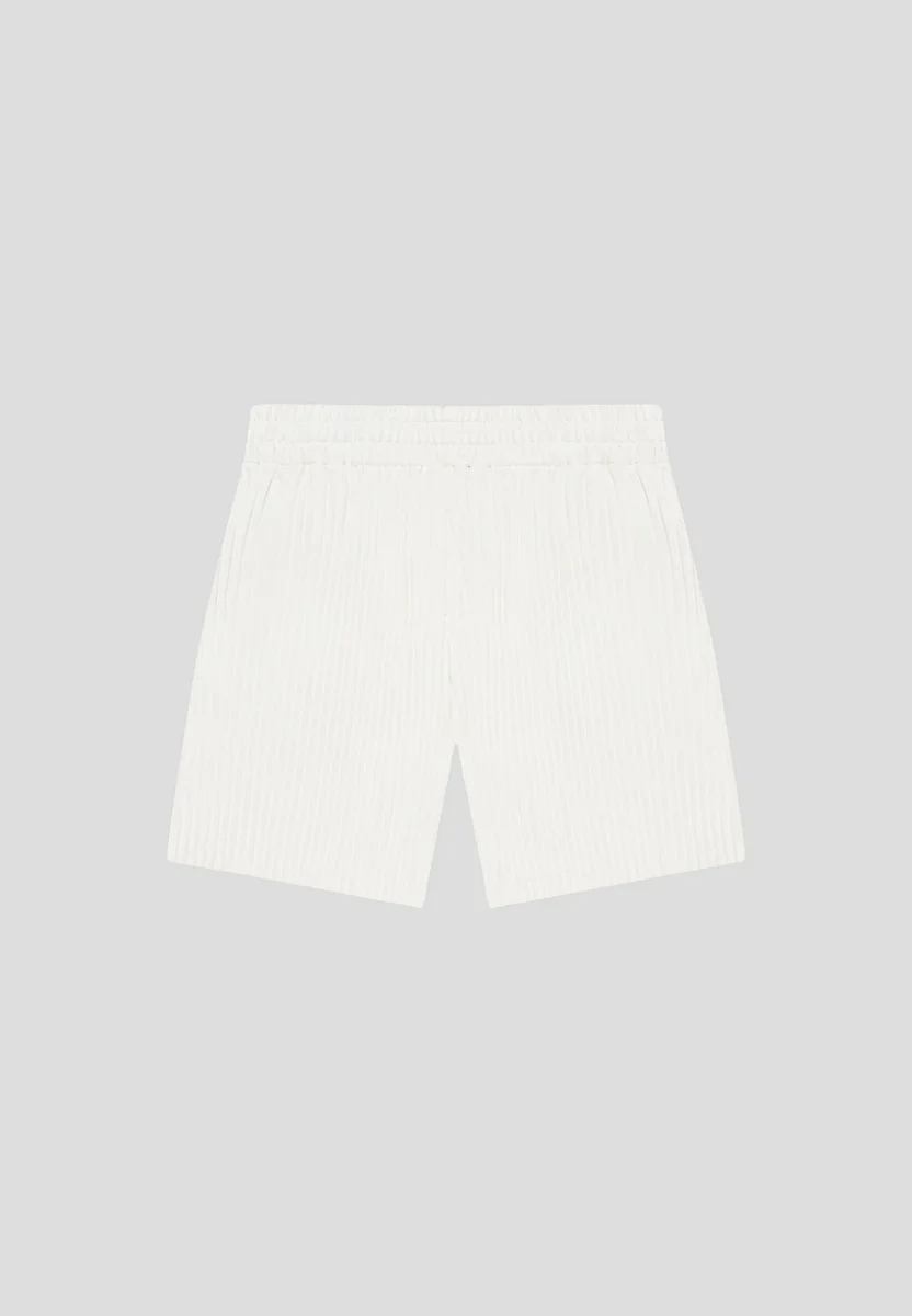 Pleated Shorts - Off White - Image 4