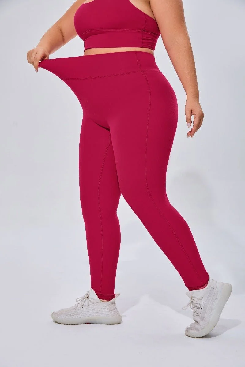 Plus Size High Waist Yoga Leggings - Image 6