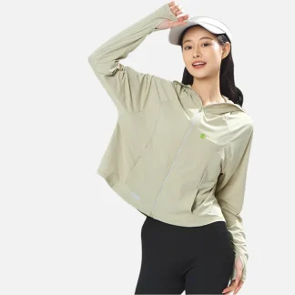 Raw Yarn Hooded Sun Protection Jacket