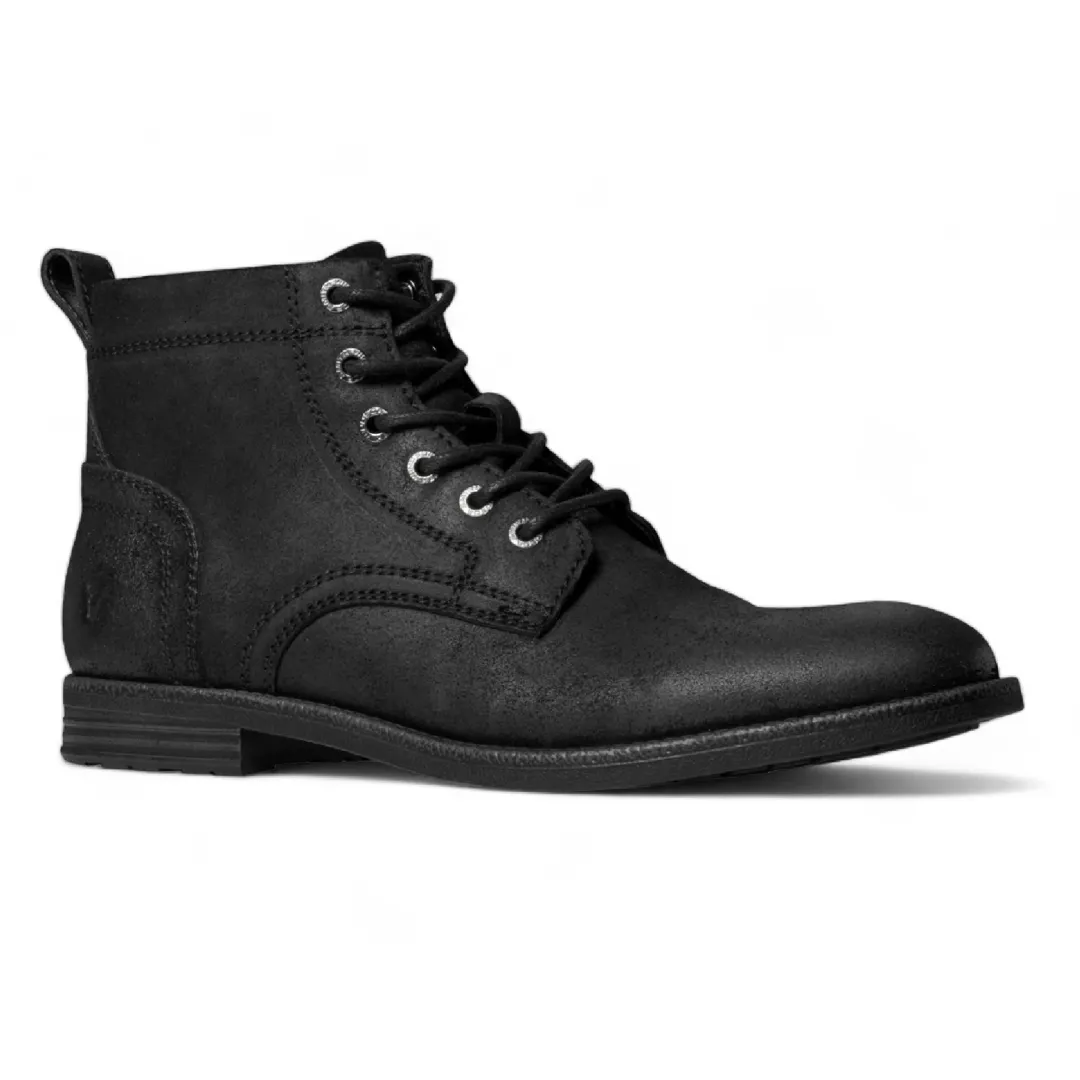 Sebastian - Botas Desert de Couro Pretas com Cadarço para Homem - Image 2