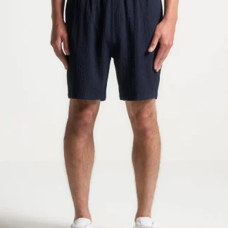 Seersucker Shorts - Navy