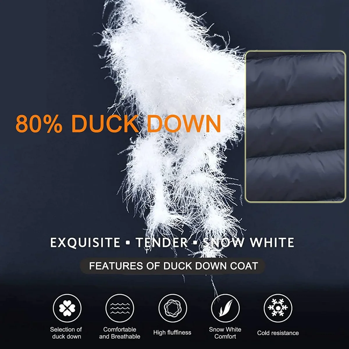 Single Button Heated Down Jacket - Image 7