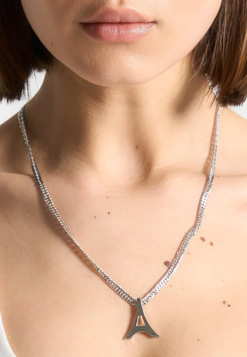 Sterling Silver Eiffel Necklace - Silver - Image 8