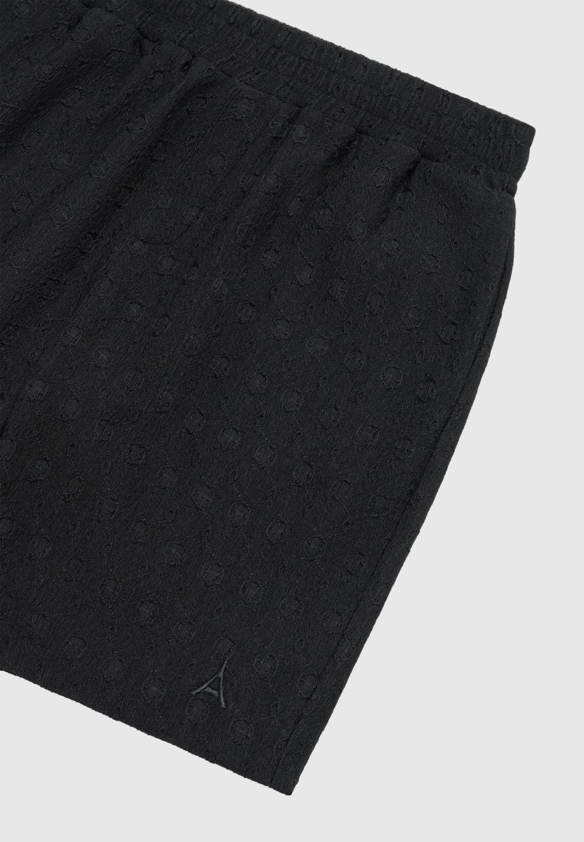 Textured Shorts - Black - Image 7