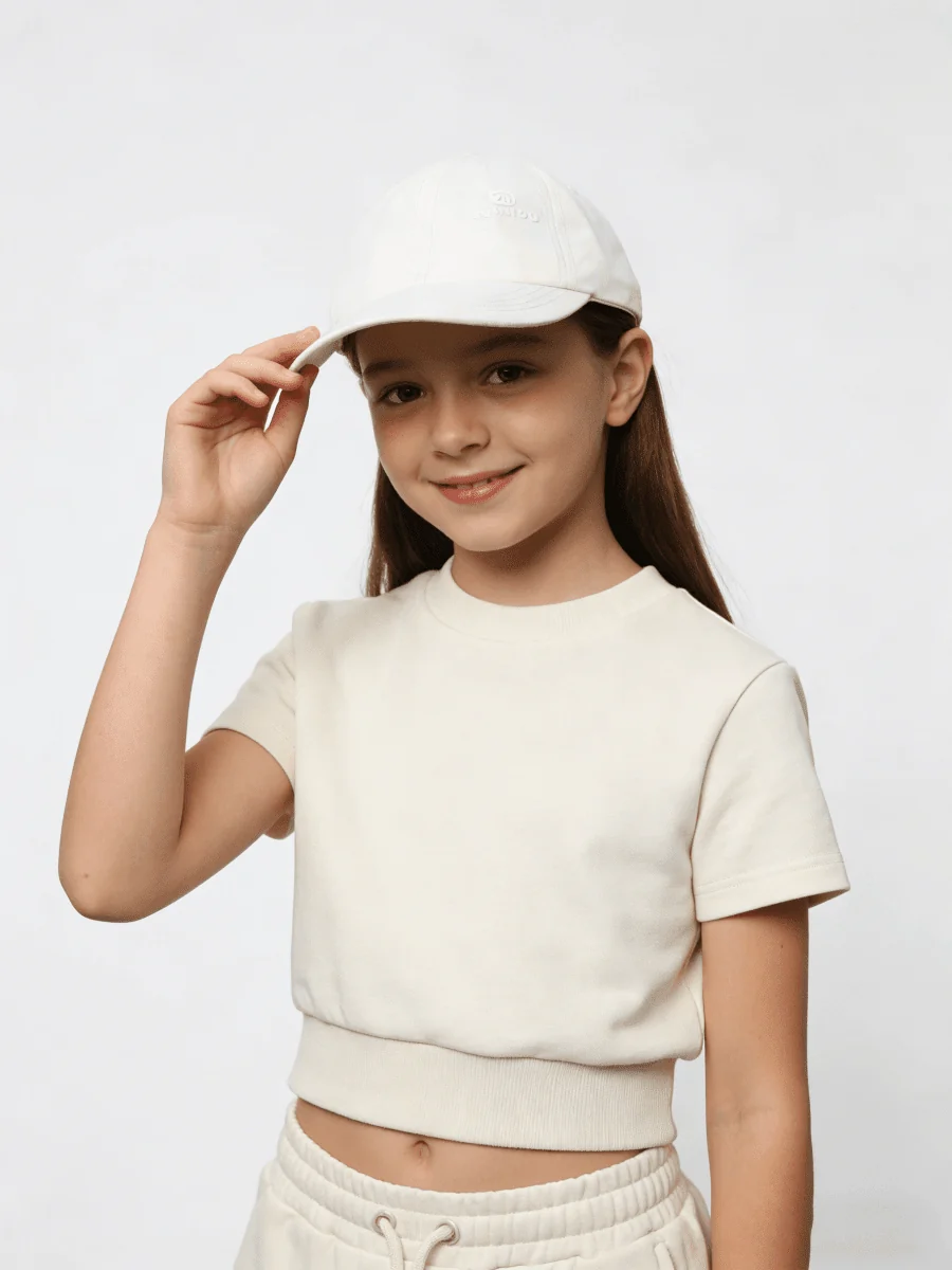 UPF 50+ Kids Cotton Baseball Cap - Image 2