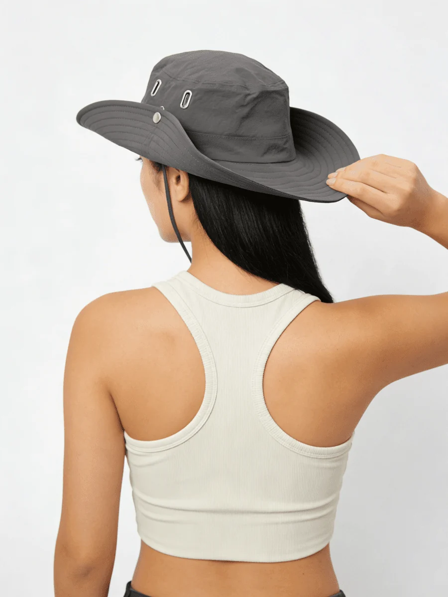 UPF50+ Wide Brim Foldable Bucket Hat - Image 3