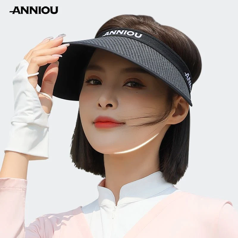 UV Protection Woven Straw Sun Visor - Image 2