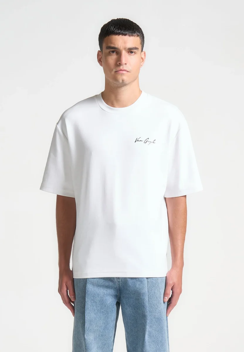 Piece De Resistance - Van Gogh Cotton T-Shirt - White - Image 4