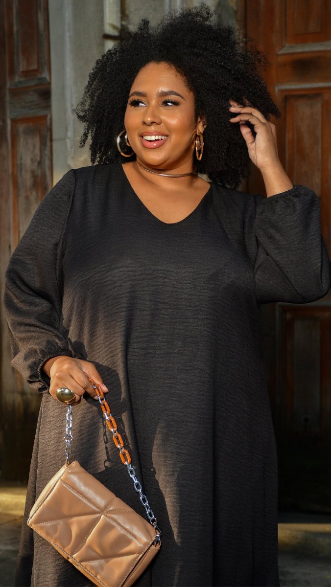 Vestido Esporte Fino Plus Size Crepe Duna - Image 7