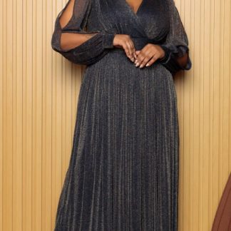 Vestido Longo Plus Size em Tule Glitter